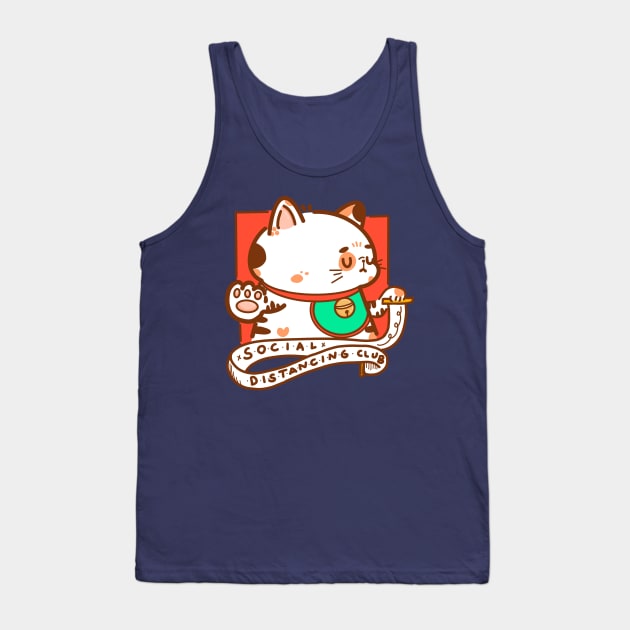 Social Distancing Club Tank Top by Fluffymafi